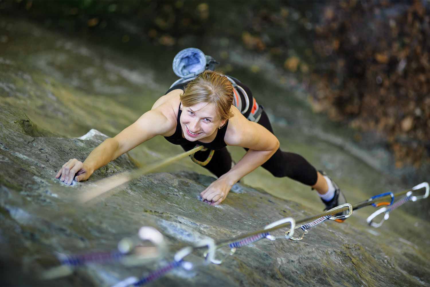 Sport Climbing - Real Rocks We provide a safe, professional climbing experience. 